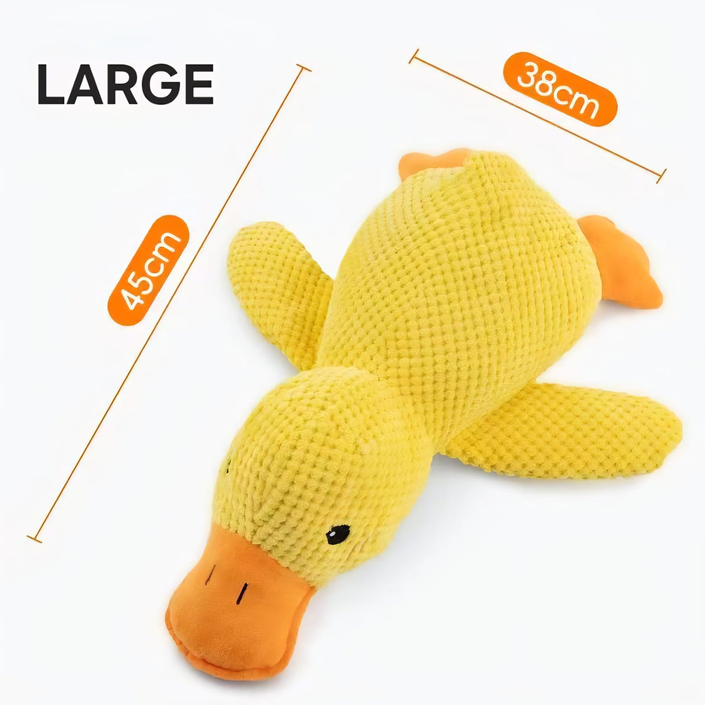 Squeaky Duck Plush Toy – A fun and durable companion for your furbaby, perfect for chewing, biting, and playtime cuddles