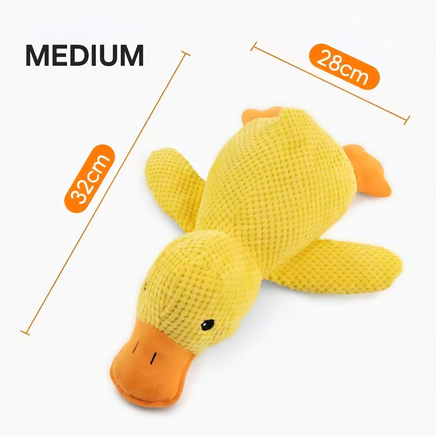 Squeaky Duck Plush Toy – A fun and durable companion for your furbaby, perfect for chewing, biting, and playtime cuddles