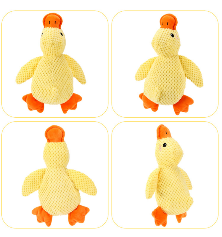 Squeaky Duck Plush Toy – A fun and durable companion for your furbaby, perfect for chewing, biting, and playtime cuddles